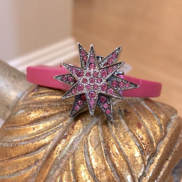 Badgley Mischka Accessories - NWT Badgley Mischka Pink Rhinestone Watch